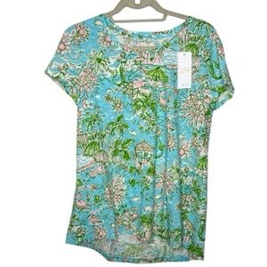 Lilly Pulitzer Graphic Mermaid Beach Print Tee Size: Medium (M)